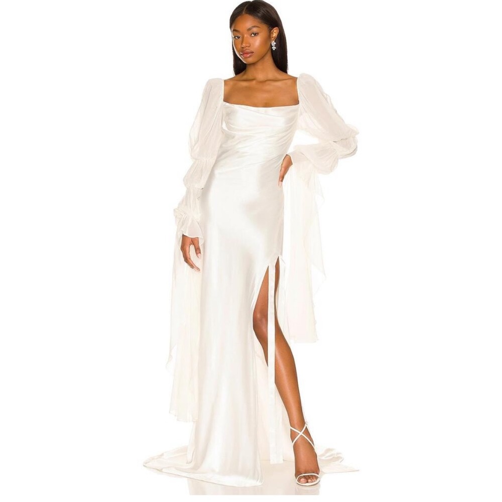 FOR LOVE & LEMONS x REVOLVE Willow Gown in White